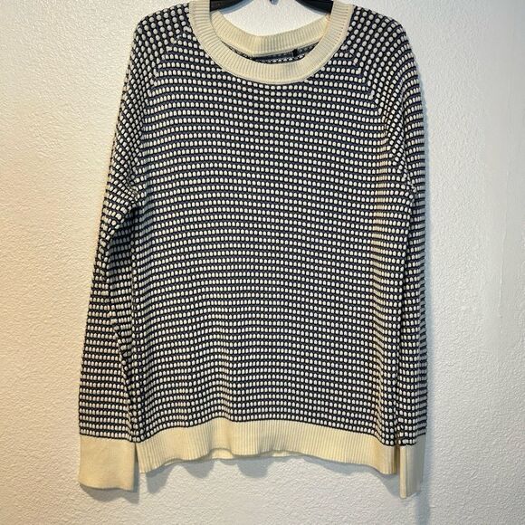 Gant Striped Cotton Rib Crew Neck Sweater XL NWT - Picture 2 of 5